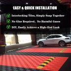 24 Pack 16"x 16"Interlocking Garage Floor Tiles, Modular Drainage Floor Mat - Image 4
