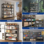 WORKPRO House 5-Tier Shelving Unit, Adjustable Heavy Duty Storage Shelves - Image 8