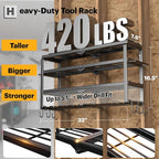 Large Power Tool Organizer Wall Mount, Maximum 420lbs Load Capacity, 4 Layers - Image 5