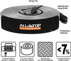 ALL-TOP Winch Extension Strap 2in x 65.6ft Min Break Strength 11000Lbs - Image 2