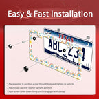 Cute Rainbow License Plate Frame Personalized License Plate Frames Colorful - Image 3