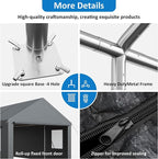Polar Aurora Carport 20x20 FT, Heavy Duty Car Port Canopy, - Image 3