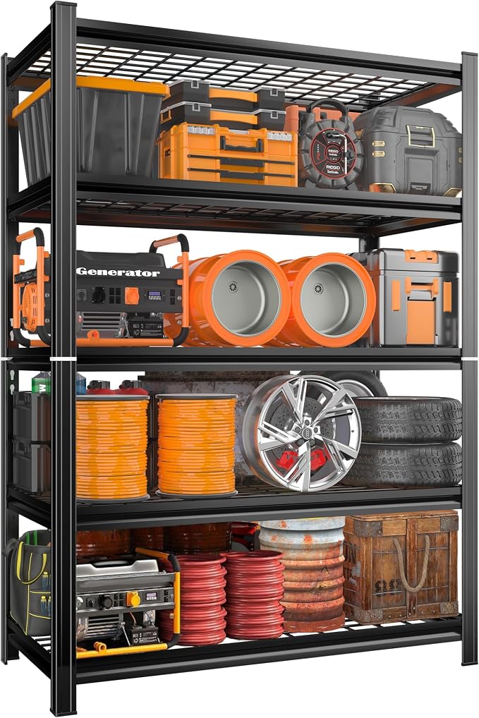 72''H Garage Shelving 3500LBS Capacity Heavy Duty Storage Shelves, Adjustable 5 by ErgoNova