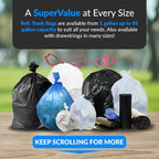 Reli. 55-60 Gallon Trash Bags Heavy Duty | 150 Count | 50-60 Gallon | Large - Image 6