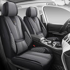 Car Seat Covers Front Only, Easy Install Luxury Leather Automotive Seat Covers by L.D.J+DESIGN+TIDE+PLAY