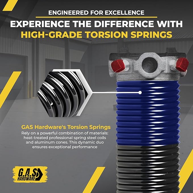 Garage Door Torsion Spring 262x1.75x48 Includes 1” Steel Bearing, Non-Slip - Image 6