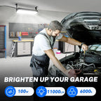 100W LED Shop Light, 11000LM Plug in Garage Light - Image 2