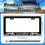 Dog Mom License Plate Frame Cute Animal License Plate Holder - Image 3