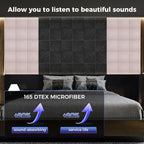10 pcs 165dtex Microfiber Acoustic Panels ，Self-Adhesive Soundproof Wall Panels - Image 2
