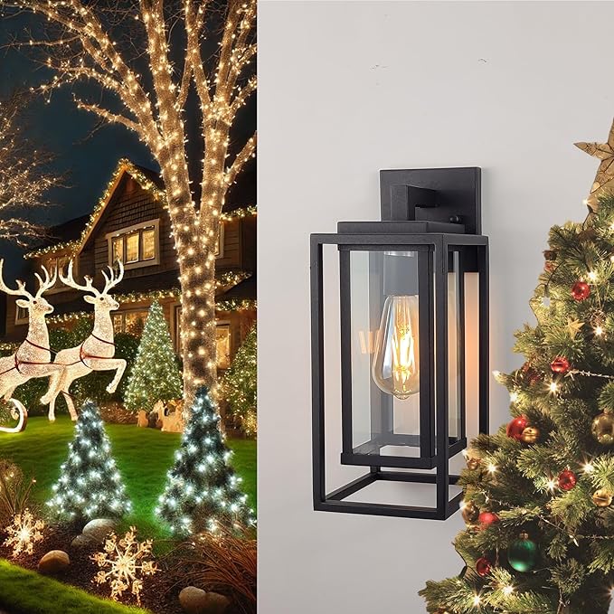 14" Outdoor Wall Light Fixtures Waterproofed Exterior Lantern W/Sturdy - Image 7