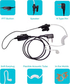 BTECH QHM07 Platinum Series Noise-Cancelling Earpiece - Image 3