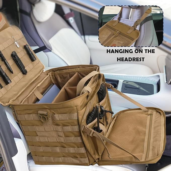Patrol Bag Law Enforcement, Police Gear Car Front Seat Vehicle Organizer Bags - Image 6