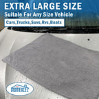 HOMEXCEL Professional Large Microfiber Car Drying Towels 2 Pack, Lint Free - Image 5