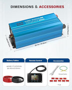 Power Inverter 5000 Watt Pure Sine Wave 48V DC to 110V/120V AC 10000W Peak - Image 7