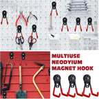 Landhoow Large Magnetic Hooks Heavy Duty Garage Magnet Hooks Strong Storage - Image 5