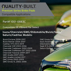 Premium Ceramic Rear Brake Pads Compatible - Image 3