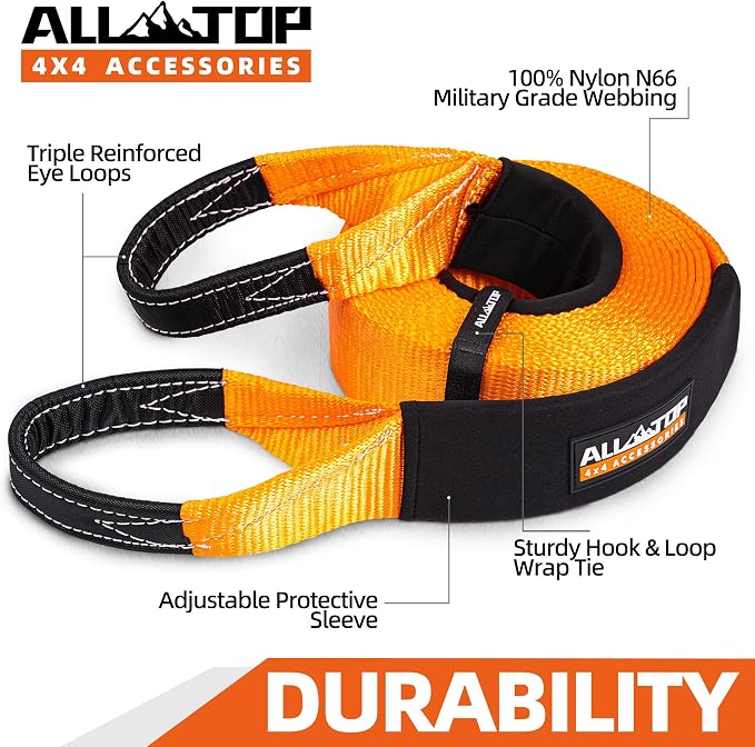 ALL-TOP Recovery Snatch Strap, 4in x 20ft - Image 4