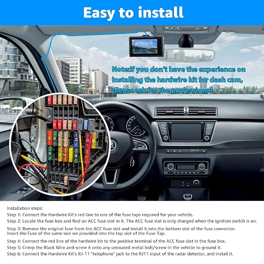 Radar Detector Hardwire Kit, Compatible - Image 6