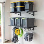 StoreYourBoard 2-Pack Heavy Duty Wall Shelves – Wall-Mounted Garage Storage by StoreYourBoard