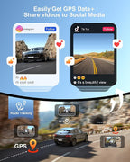 4K Dash Cam Front and Rear - Image 4