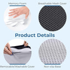 5 STARS UNITED Seat Cushion for Tailbone Pain Relief – Memory Foam Lifting - Image 7
