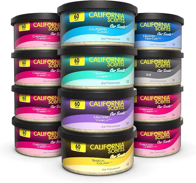 Can Air Freshener and Odor Neutralizer by California Scents, 1.5 Oz Each by CaliforniaScents