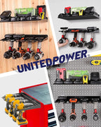 UNITEDPOWER Electric Drill Storage Rack, Holds 4 Drills, Wall Mounted Power - Image 6