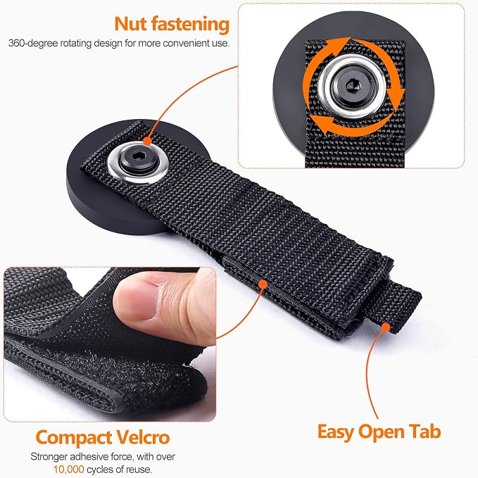 Homde 4pcs Strong Magnetic Hook, Heavy Duty Magnet Tool Holder 2.6 inch - Image 3
