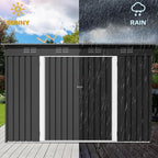 DWVO 9.1x4.2ft Metal Outdoor Storage Shed - Image 4
