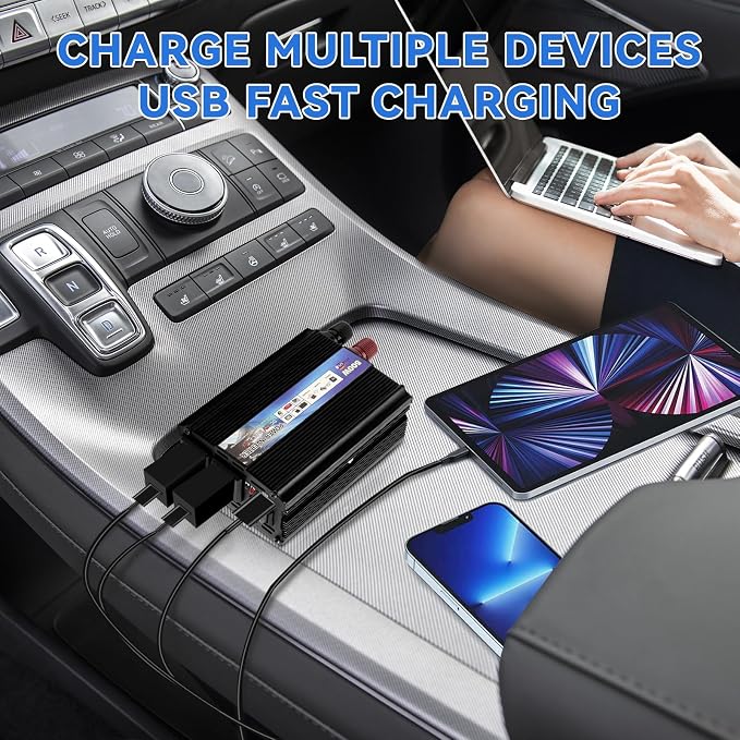 Power Inverter 500W Car Power Inverters, 12 Volt Inverter Car Cigarette Inverter - Image 8