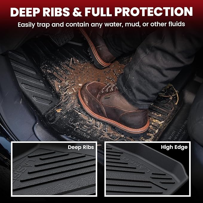 LASFIT Floor Mats&Trunk Mat for Toyota Crown 2023-2026 All Weather TPE Mats - Image 3