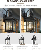 FEMILA 26" Outdoor Wall Light, Large Exterior Wall Lantern - Image 6