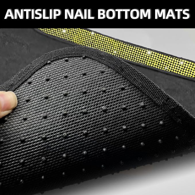 NBTEPEM Bling Car Floor Mats Full Set, Universal Fit Most Cars - Image 4
