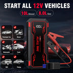 Car Jump Starter 6000A Car Battery Jump Starter Portable, 12V Battery Jumper - Image 3