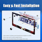 American Flag Eagle Patriotic License Plate Frame USA Flag License Plate - Image 3