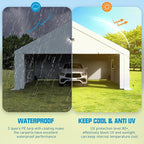 20x20 Carport, Heavy Duty Carport Canopy Garage - Image 6
