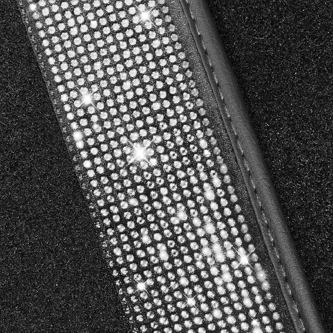 NBTEPEM Bling Car Floor Mats Full Set, Universal Fit Most Cars - Image 6