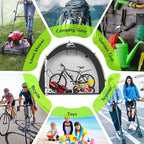 Happy Travel Bike Storage Tent Shed, Outdoor Waterproof Bicycle Covers Shelter - Image 6