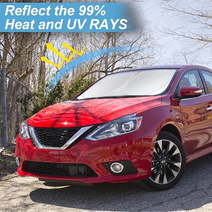 Custom Fit Sentra Windshield Sunshade - Image 3
