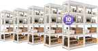 HOMEDANT House 5 Tier 24.4" W Laminated Metal Shelving Unit Adjustable Storage by TheBestOrganizingSolution