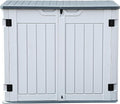DWVO Outdoor Weather-Resistant Horizontal Storage Shed, 35 Cu Ft Capacity by DWVO