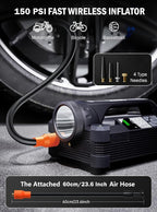 LATIT 6000A Jump Starter with Air Compressor 150PSI 65W Charger, 12V Battery - Image 2