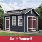 Handy Home Products Designer 12x10 Wooden Storage Shed - Image 2