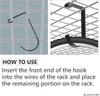 Bike Hooks for Garage Ceiling Mount Rack – Heavy Duty 4X8 Overhead Garage - Image 3