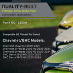 Premium Semi-Metallic Rear Brake Pads Compatible - Image 3