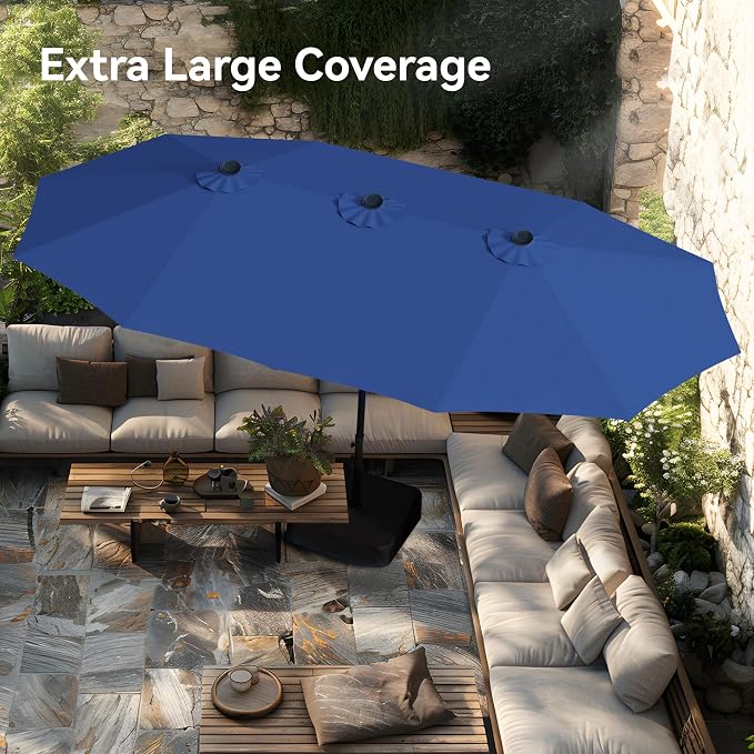 PHI VILLA 15ft Large Patio Umbrellas - Image 7
