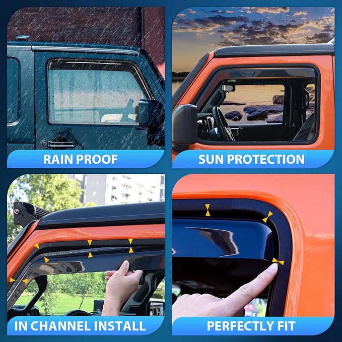Nilight Window Visor Compatible - Image 4