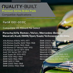 Premium Ceramic Front Brake Pads Compatible - Image 3