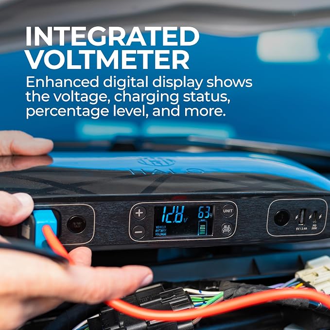 HALO Bolt Ultimate 2 Portable Car Battery Jump Starter | 130 PSI Air Compressor - Image 2