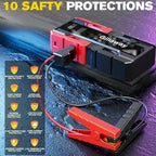 001B 3500A Car Jump Starter Battery Pack, 12V Car Charger Jump Starter Portable - Image 3